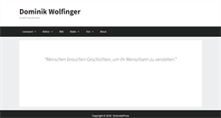 Desktop Screenshot of dominikwolfinger.com